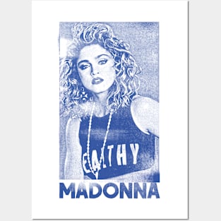 Madonna // Original 80s Vintage Faded Style Design Posters and Art